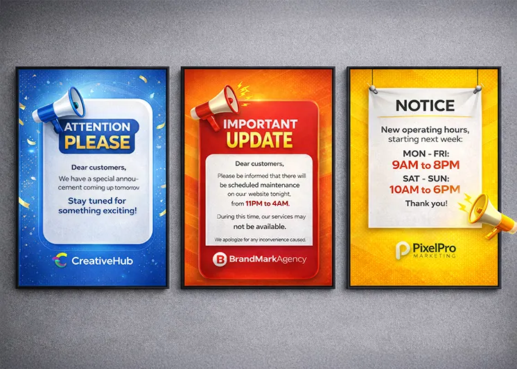 Announcement Graphics